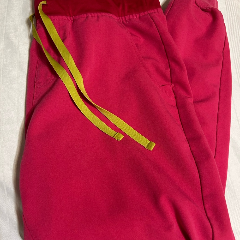 Figs Women's Top in Pink and Yellow